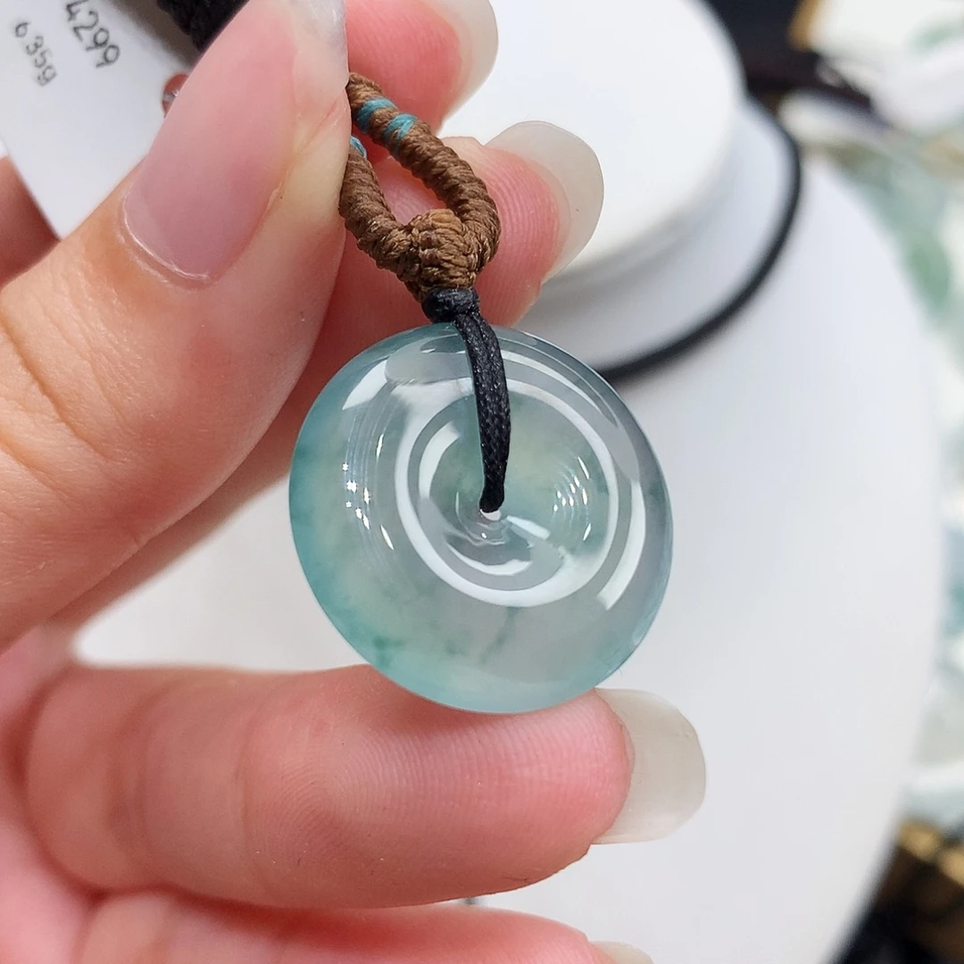 翡翠未镶嵌胸饰翡翠97，20.6/5.2