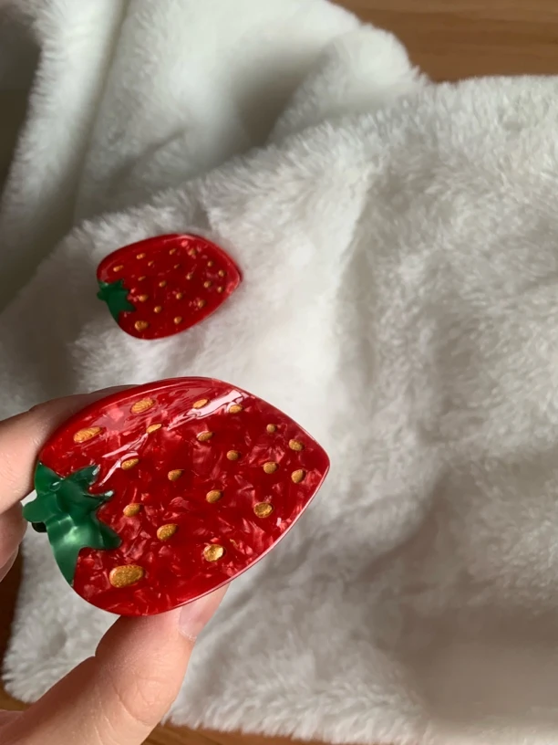 夏季醋酸草莓水果抓夹中号