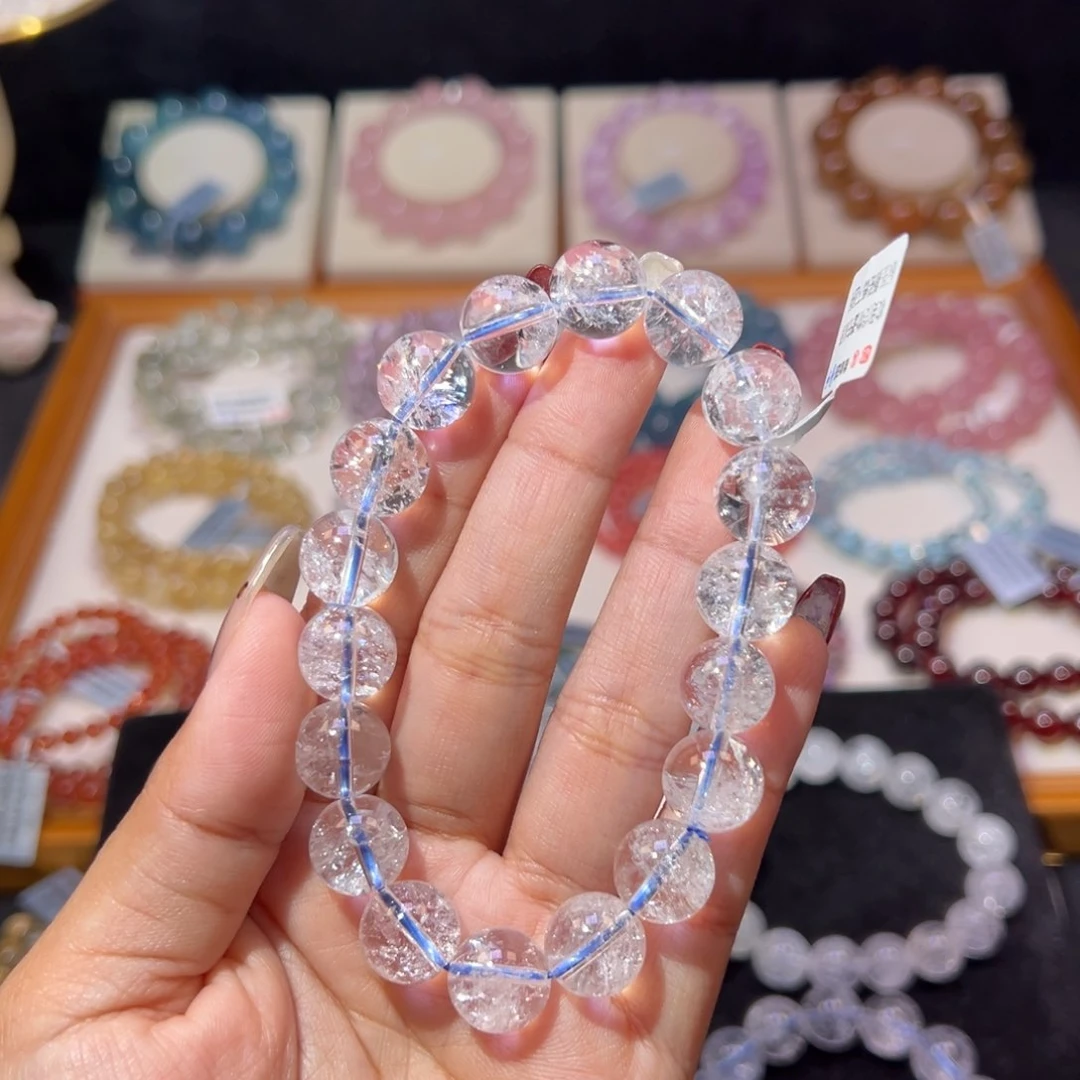 水晶手串未镶嵌米**米白啊塞11.8m m