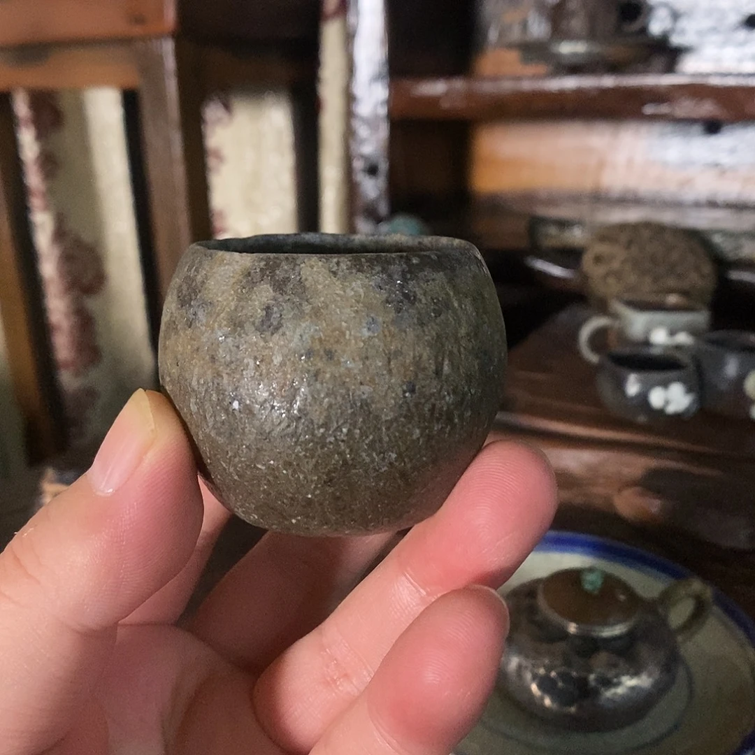 手工制作柴烧茶具