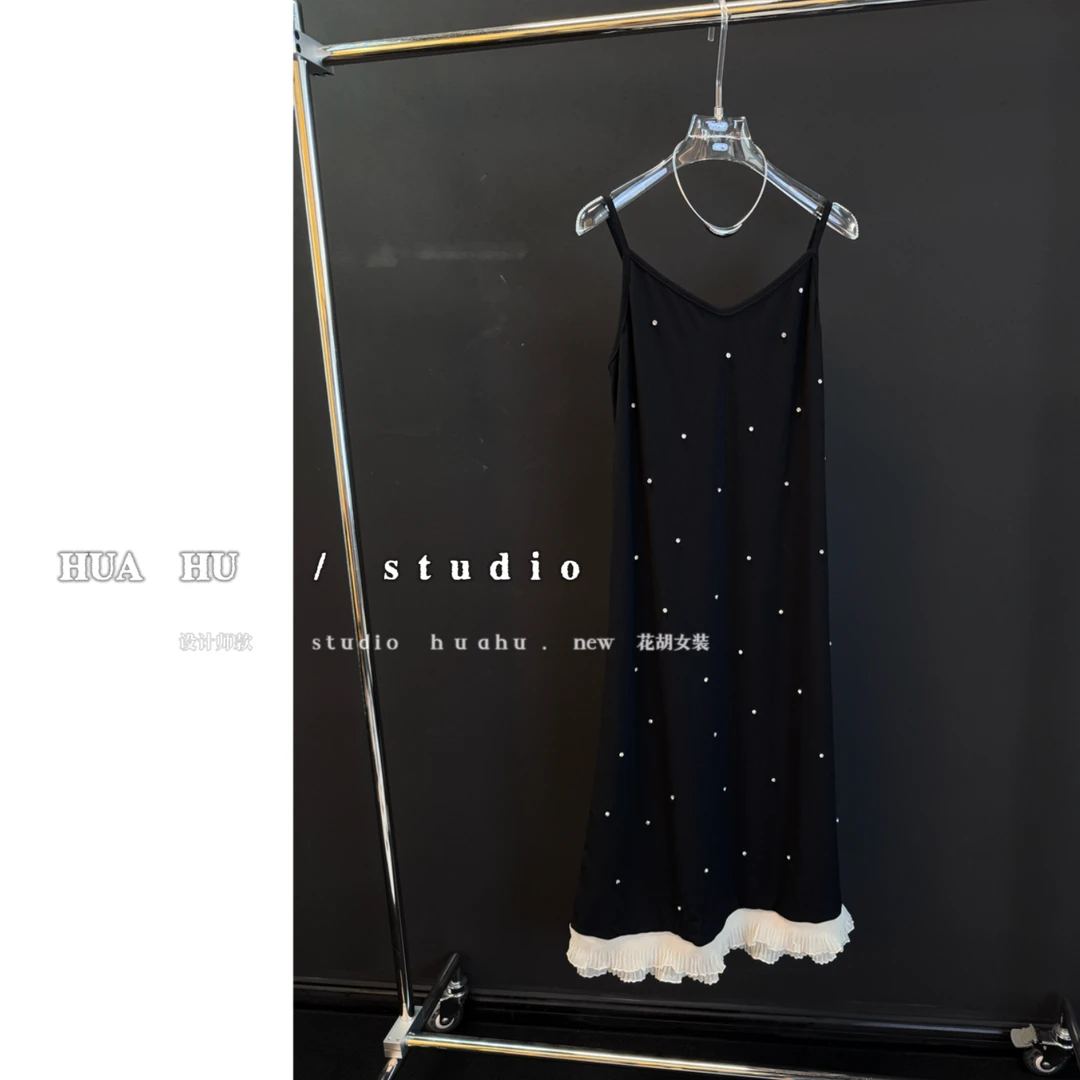 【小千金】独家设计师 重工定钻 显瘦连衣裙 L4020#