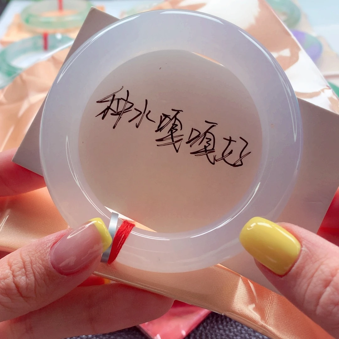 翡翠未镶嵌手镯53.4胖圆 强推冰润细腻超值价 灵