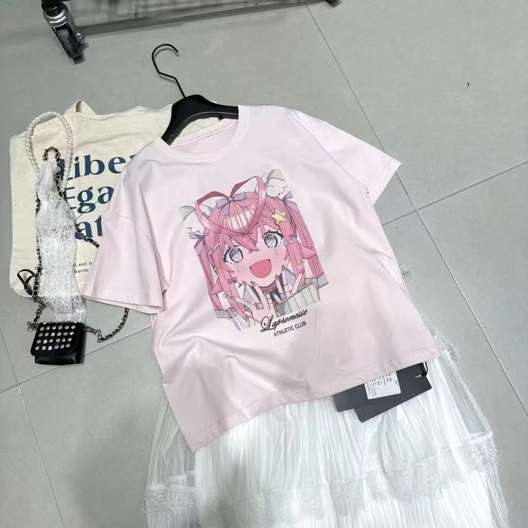 K007佑喜儿童夏季女孩图案短袖T恤258006