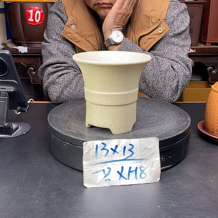 紫砂花盆货号一只XH86