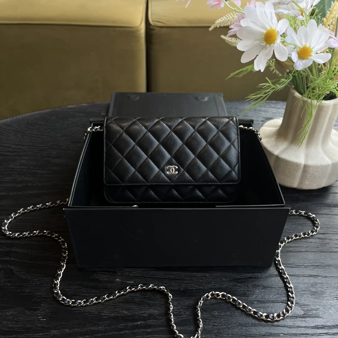 99新 Chanel/香奈儿 香奈儿 黑银woc包/sp23859