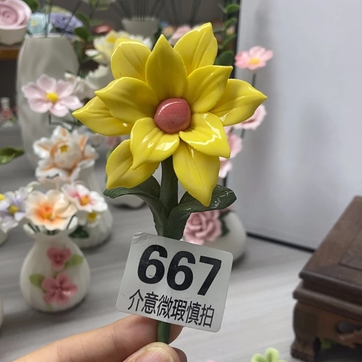 陶瓷手工制作陶瓷花