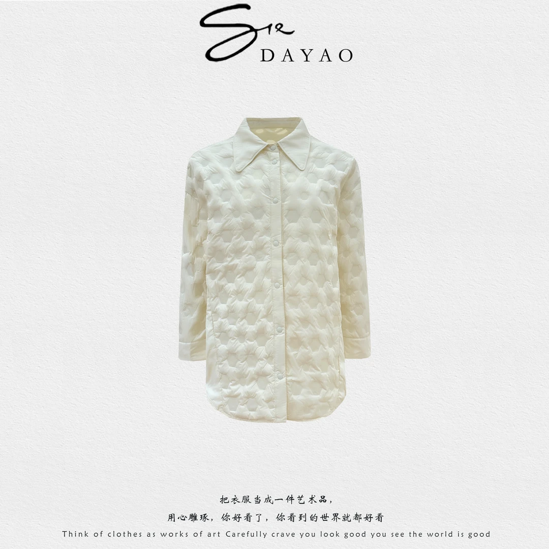 「DAYAO」25s秋季新款休闲时尚百搭翻领小众好看羽绒服WYAF251138