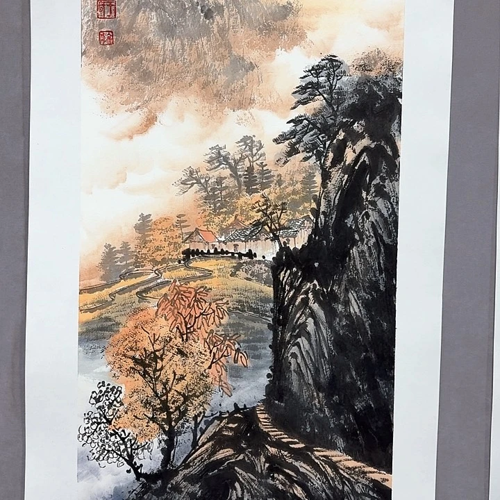 国画亲笔手绘放心去藏