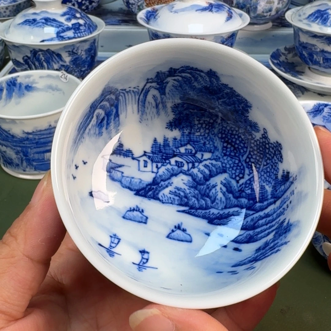 景德镇纯手绘茶具圆圆217