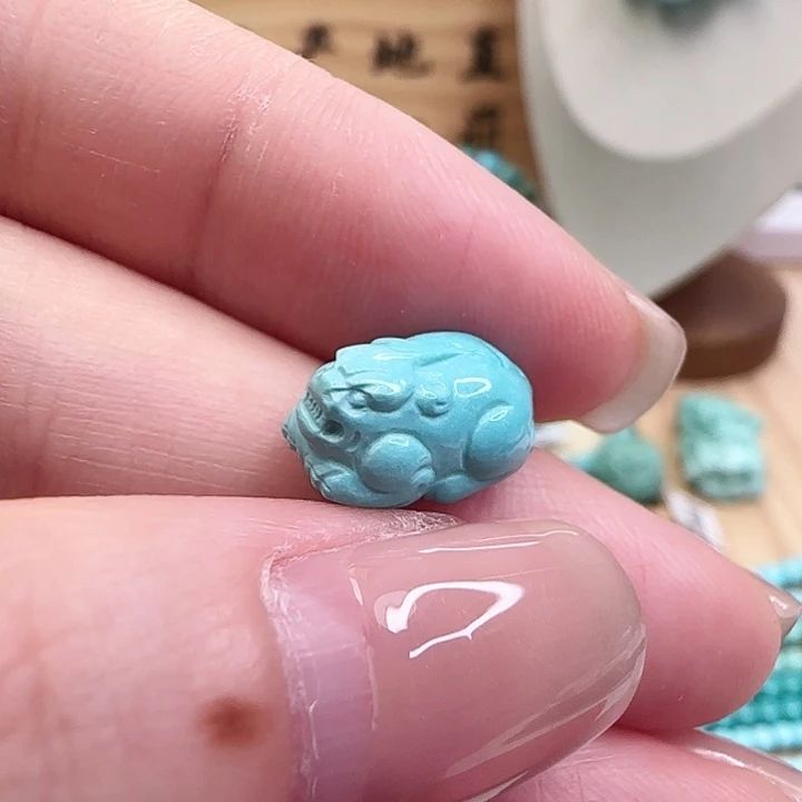 绿松石未镶嵌X 118   貔貅卡14+