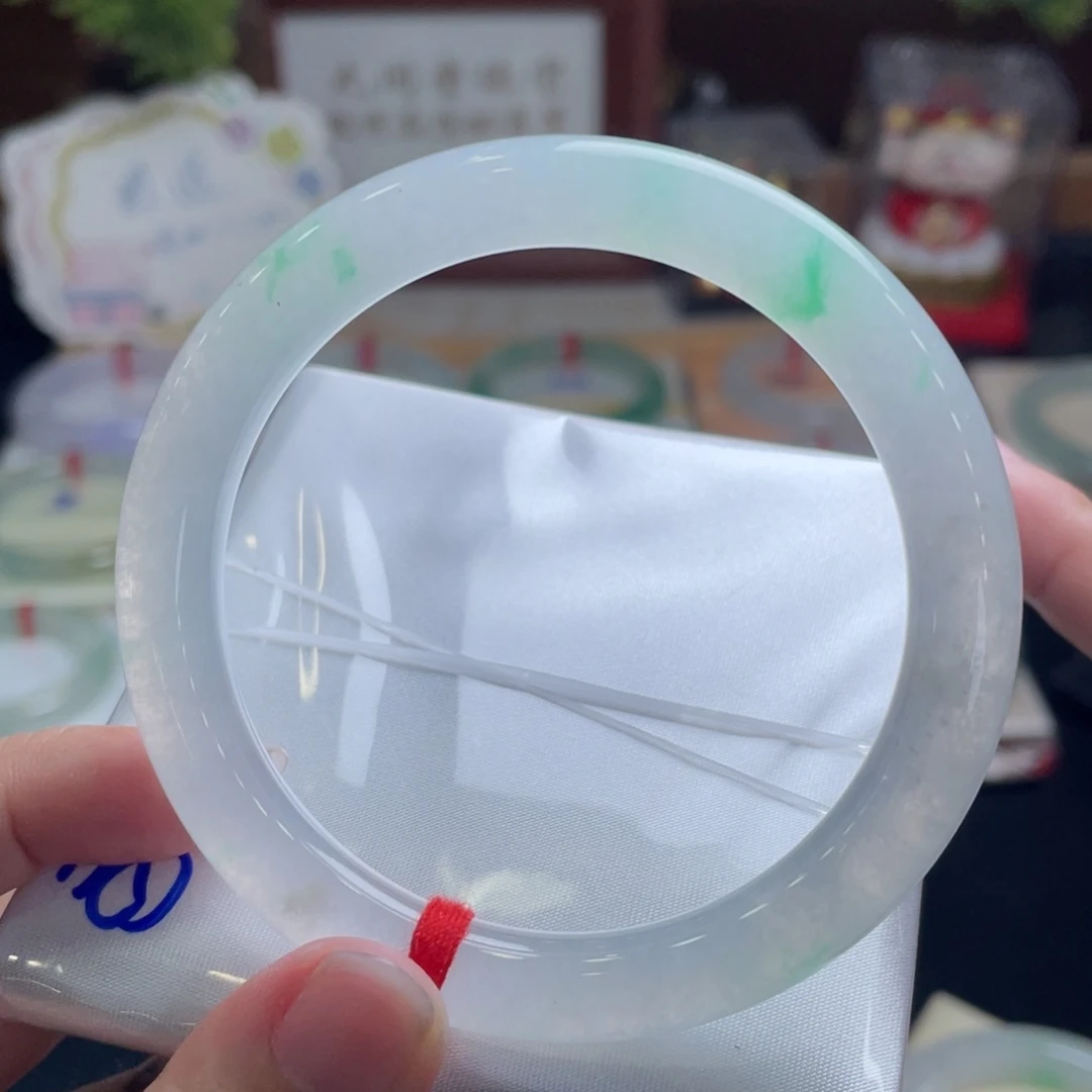 翡翠手镯未镶嵌54.9金丝翠