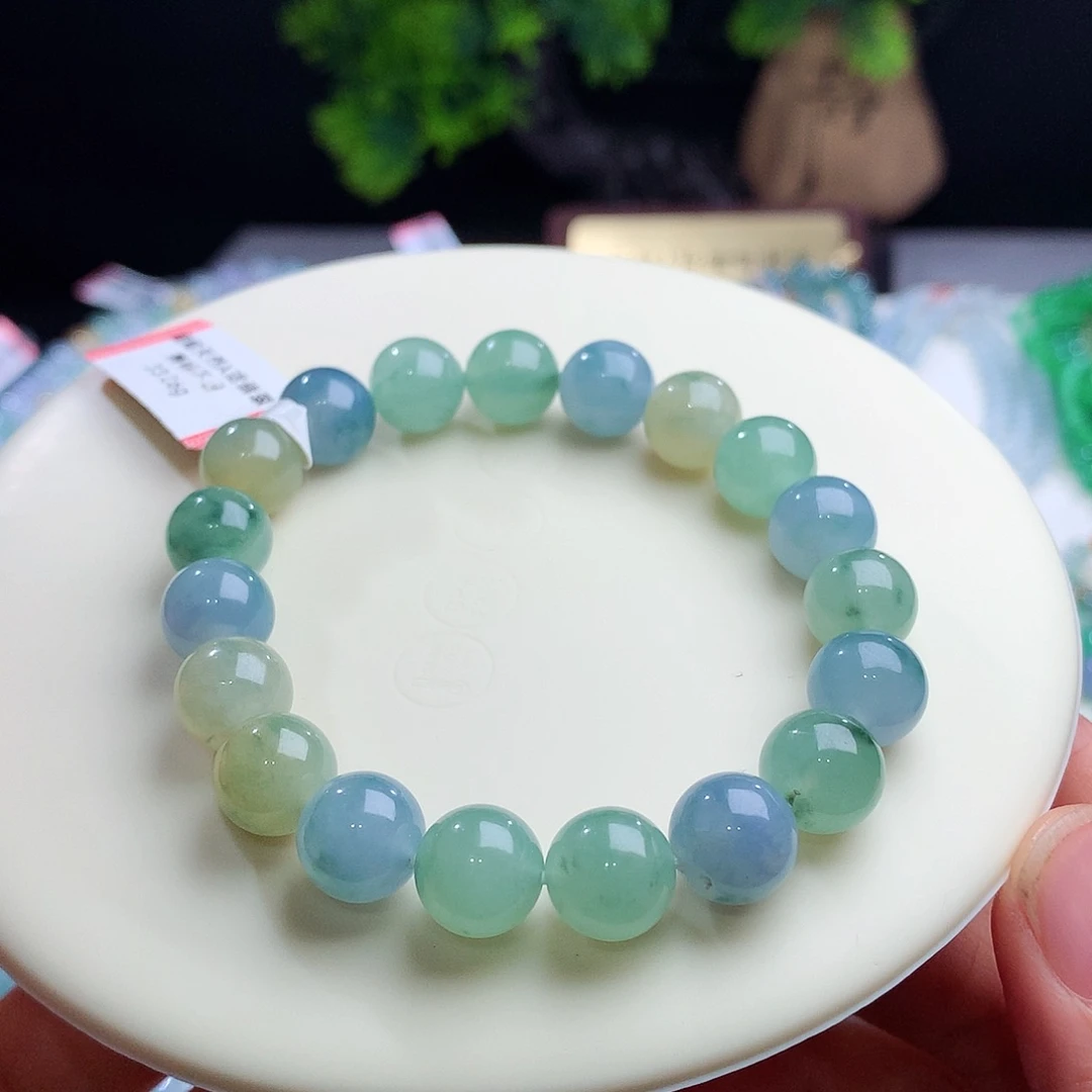 未镶嵌手串翡翠卡10mm