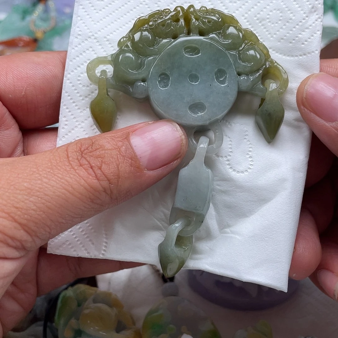 颈饰未镶嵌翡翠翡玉缘翡翠