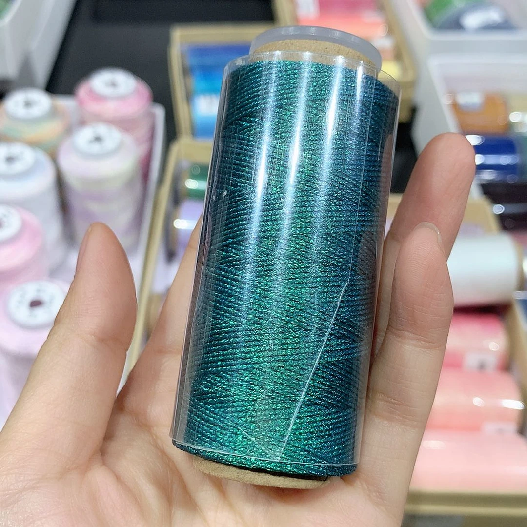 腈纶6股幻彩蜡线草绿