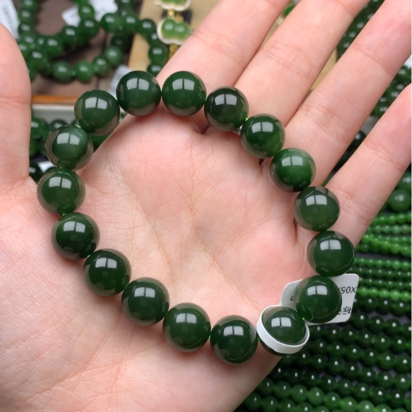 【闪购商品】未镶嵌手串和田玉（碧玉）没**事12m