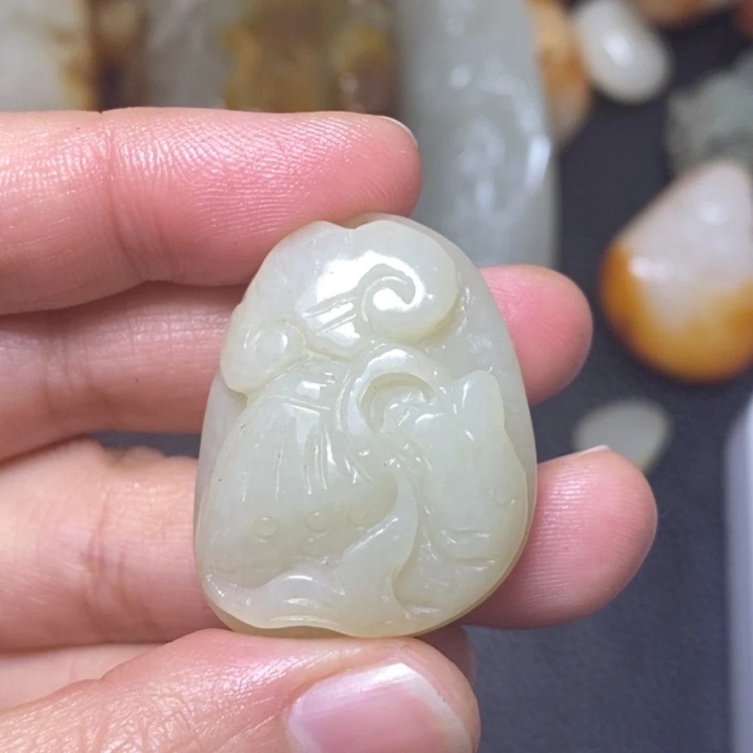 和田玉未镶嵌套链