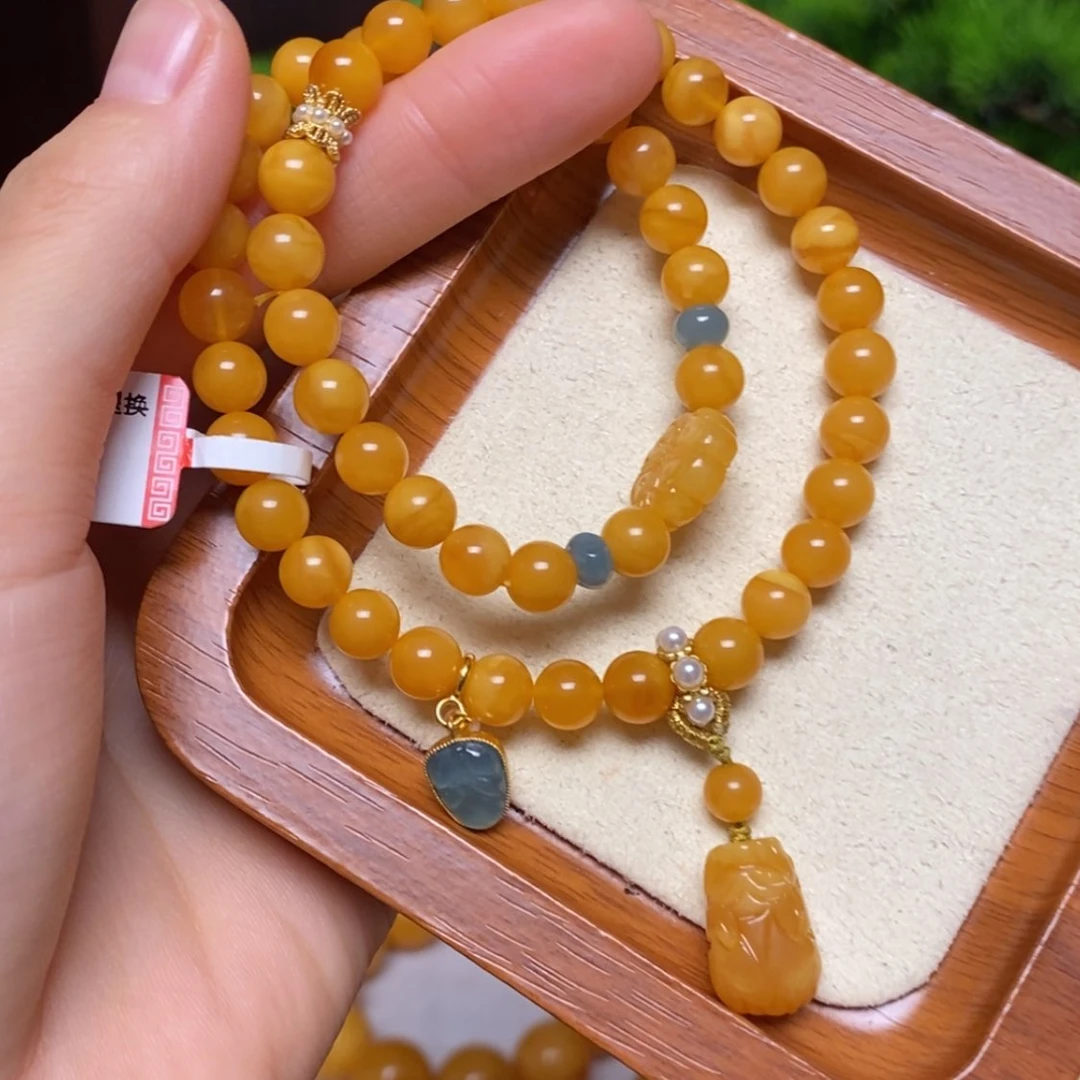【闪购商品】未镶嵌蜜蜡手链手串