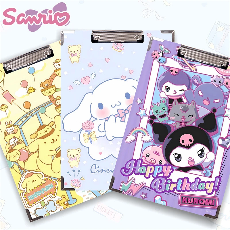 原创三丽鸥系列A4板夹文件夹夹板资料夹试卷夹学生书写垫板本办公