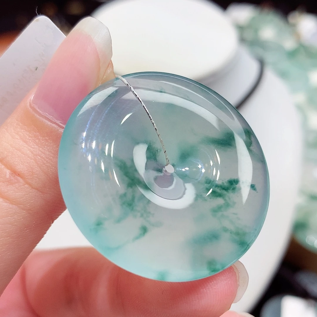 颈饰未镶嵌翡翠翡翠98，34.5/5.8