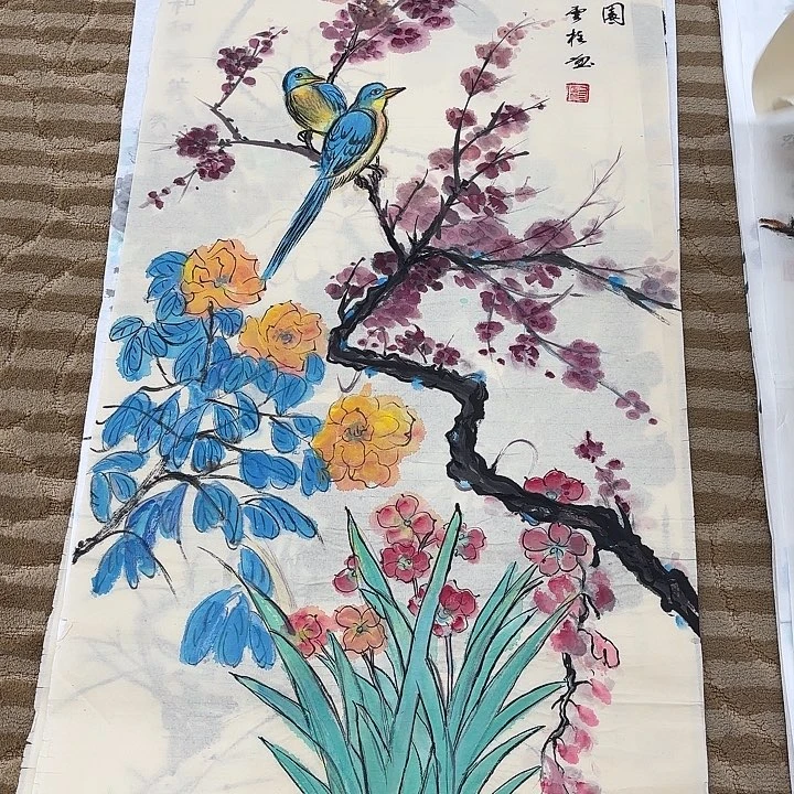 国画花鸟等多种鸟类和动物100.50
