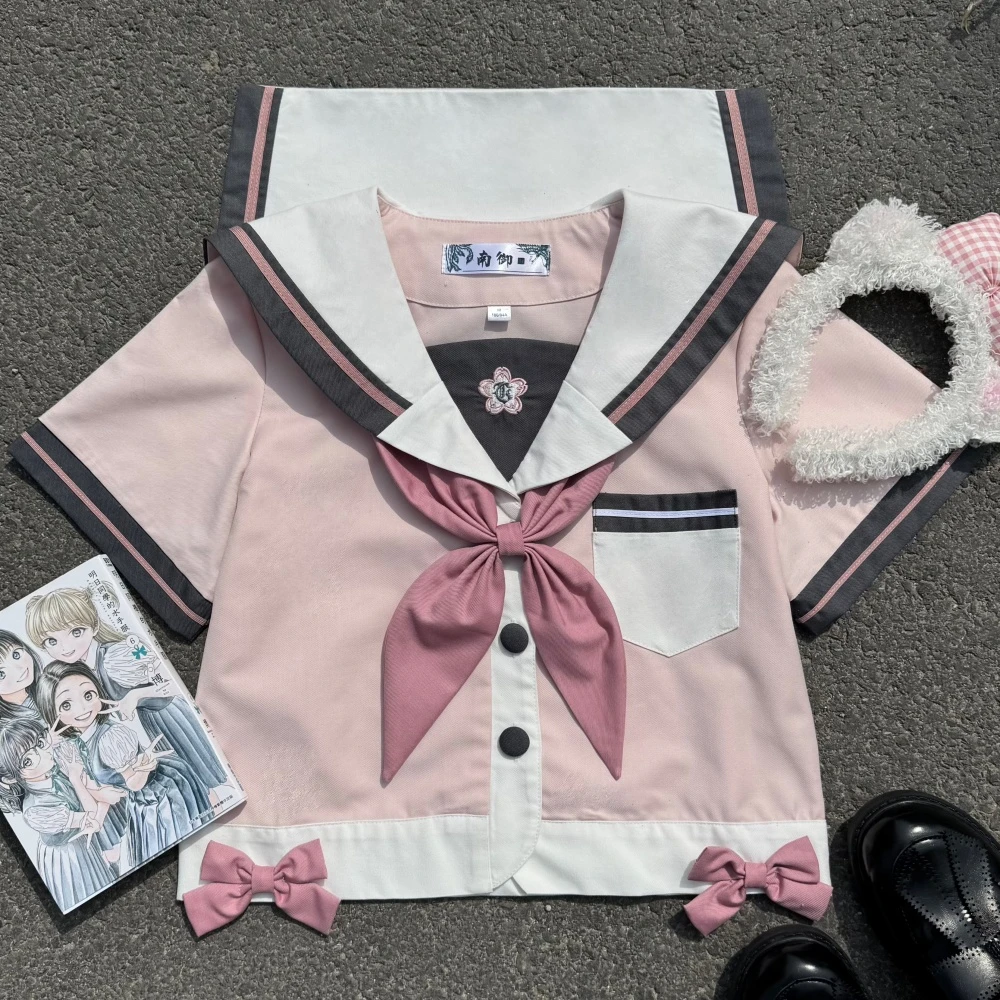 【池原樱】南御社原创粉色樱花季日系jk制服少女学院风校供感水手服