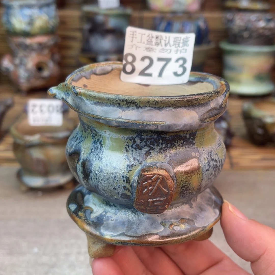 手工花盆默认瑕疵完美者勿拍