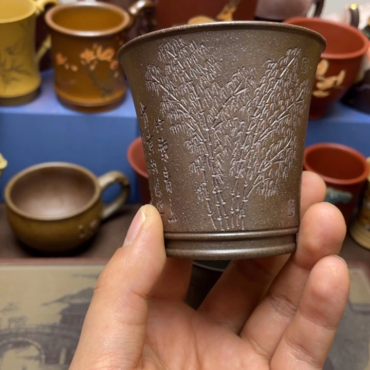 紫砂茶杯紫砂主人杯