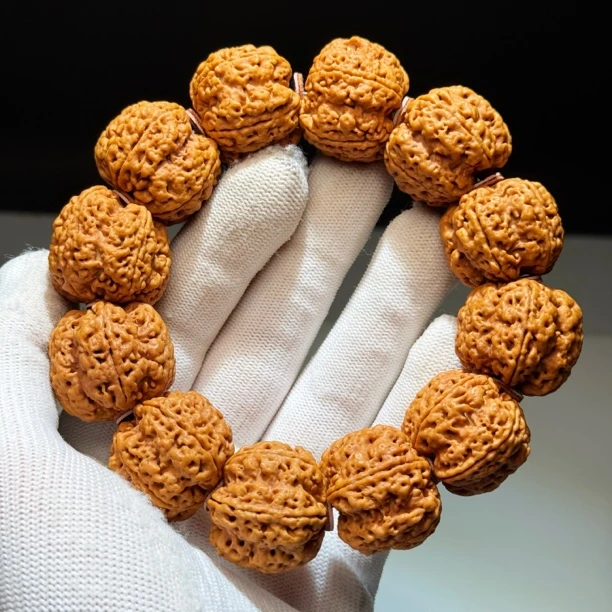 Q3-25大金刚粗筋爆肉双龙五瓣金刚菩提子手串