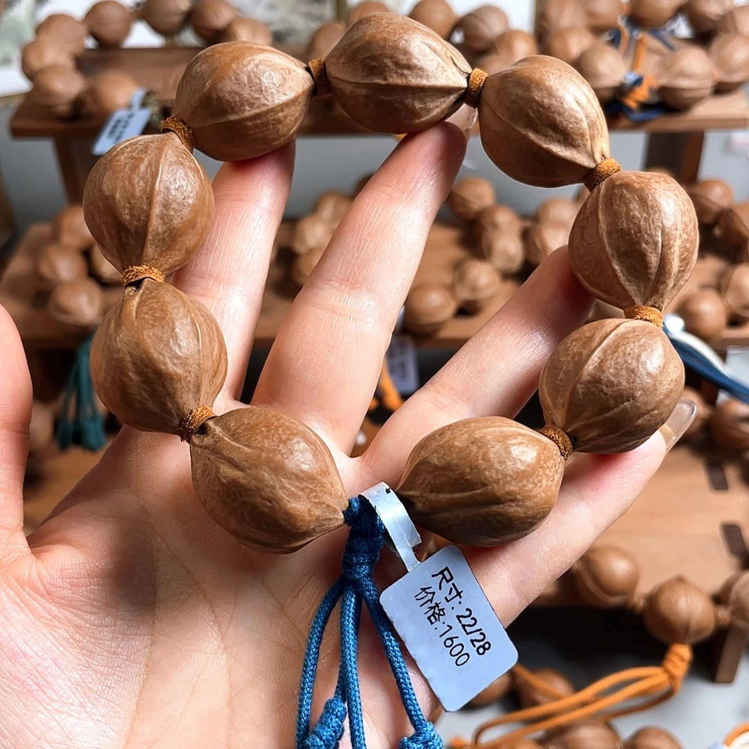 狼***拳橄榄核手串/手链22/28梅林铁核