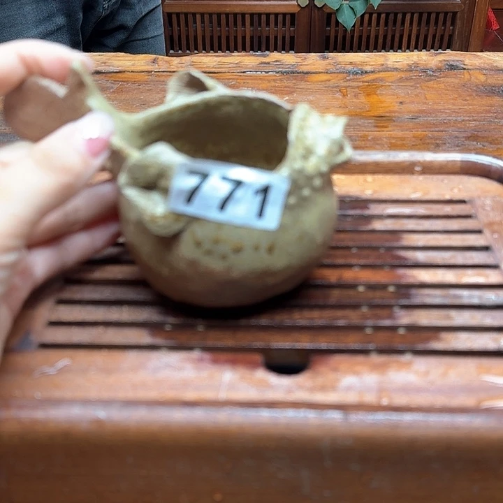 纯手工制作粗陶茶具
