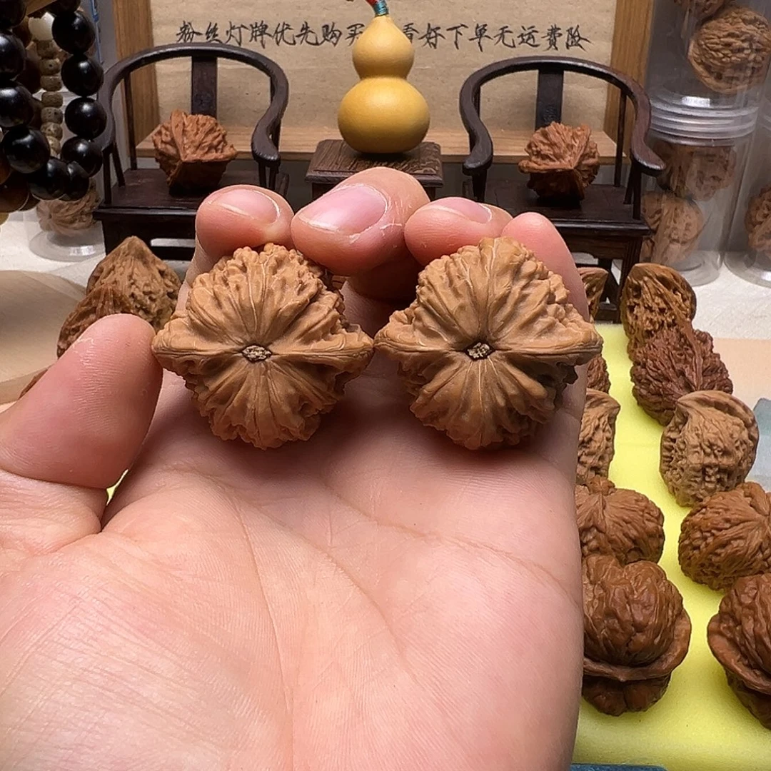 无***茜文玩核桃38尺正磨