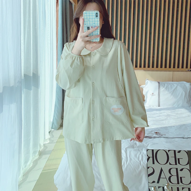 春夏月子服春秋棉产后6月份5孕妇睡衣哺乳夏天产妇待产喂奶怀孕期