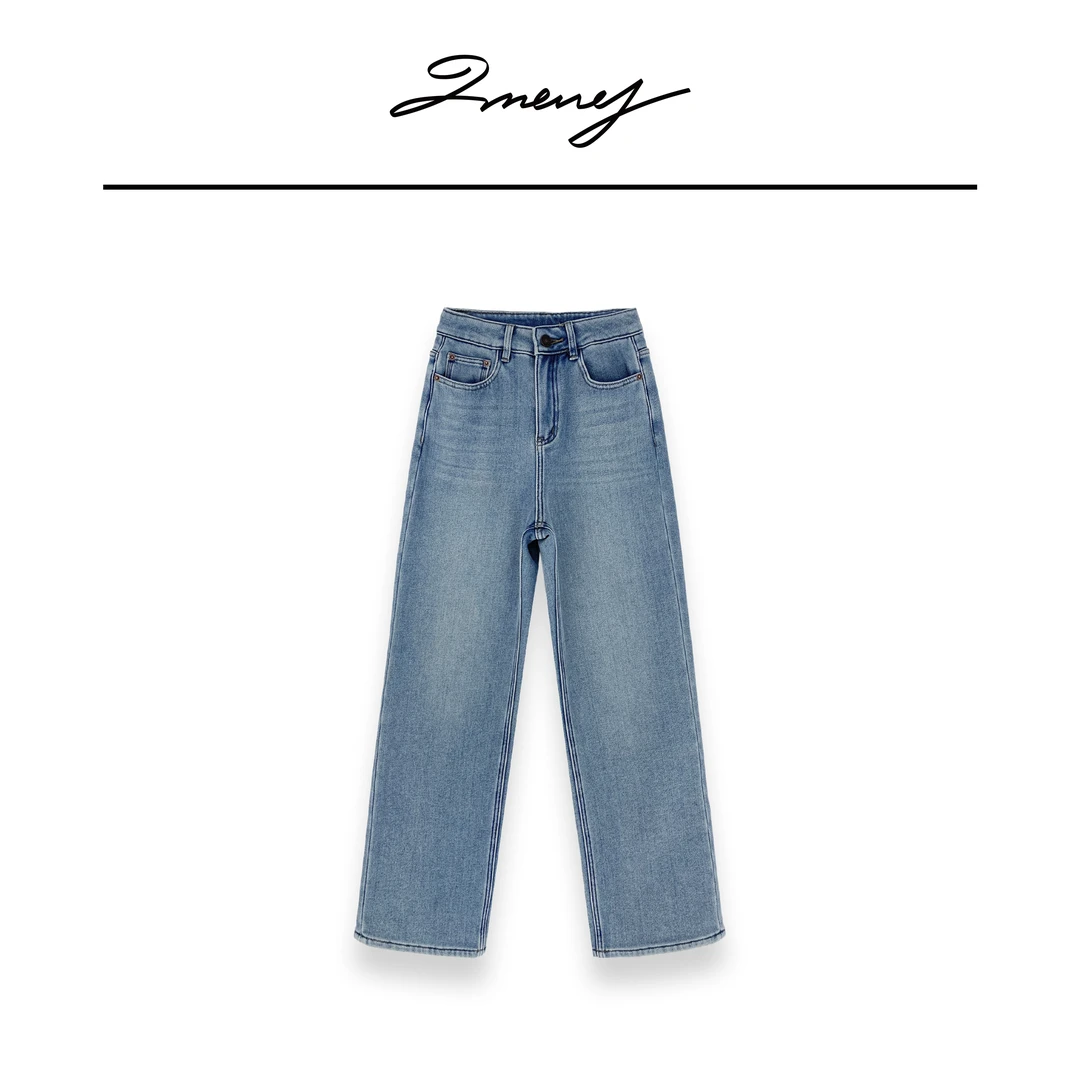 LMENY封神直腿裤~软糯加绒保暖窄版显瘦阔腿裤24DK038