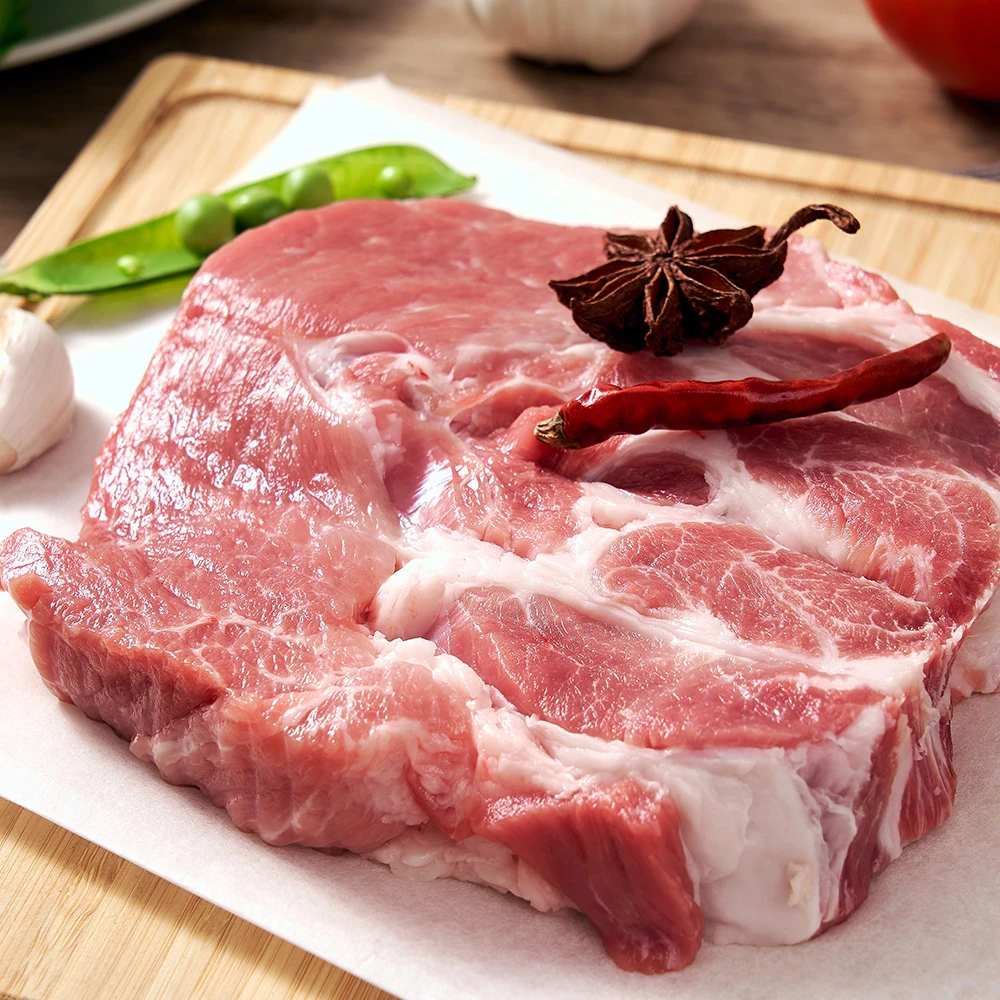 【中粮家佳康品质】.家佳康亚麻籽猪梅花肉盒装专卖店