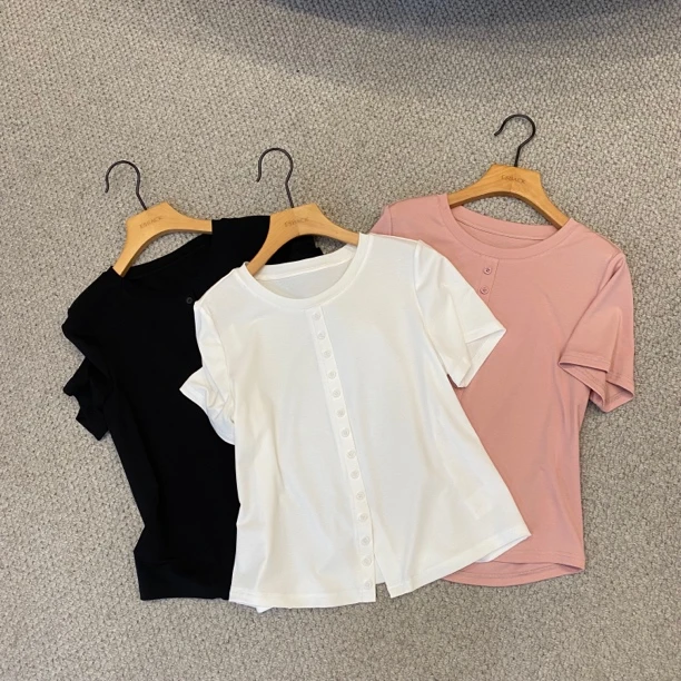 【墨涵精选】韩版气质显瘦百搭休闲衫25119