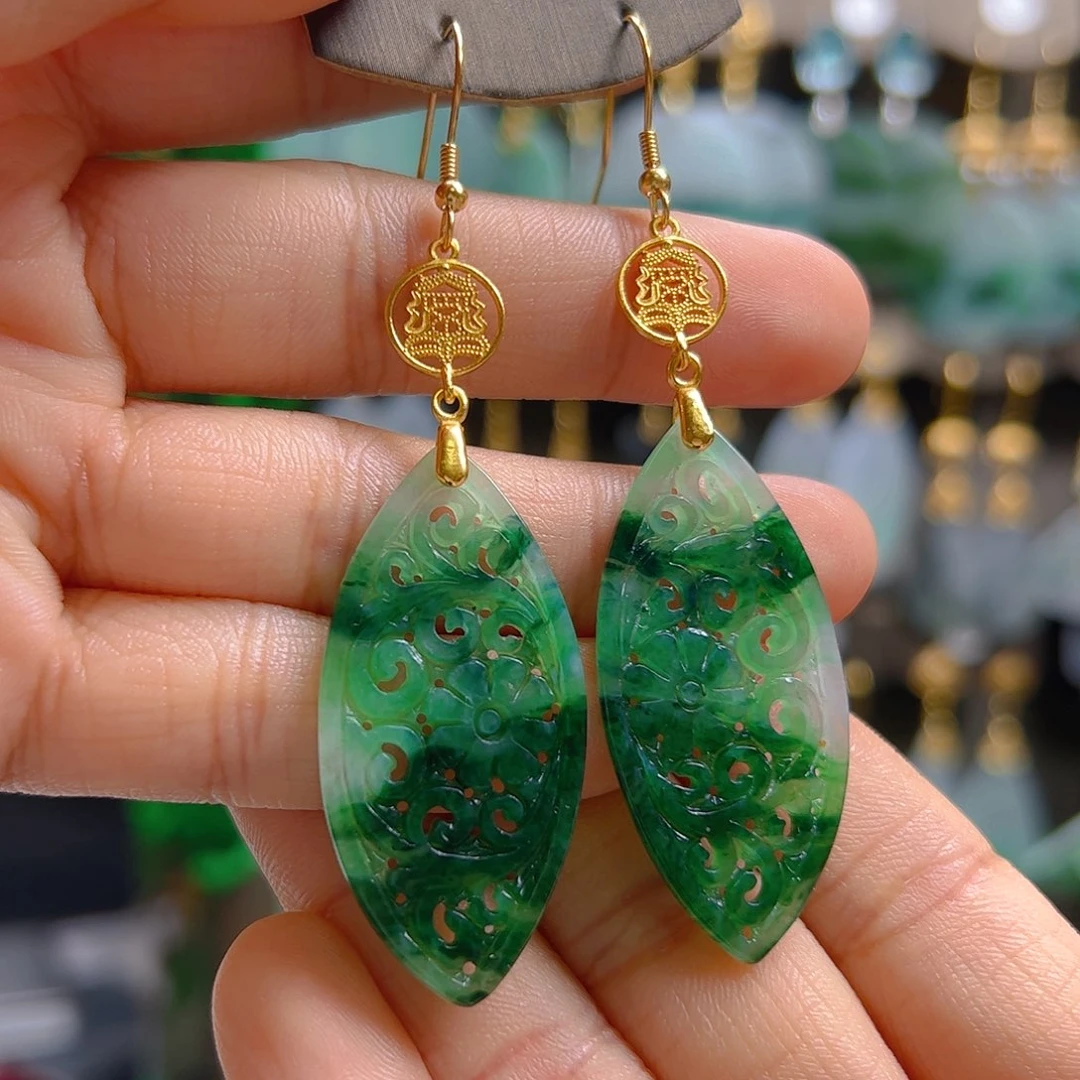 未镶嵌翡翠耳饰翡翠