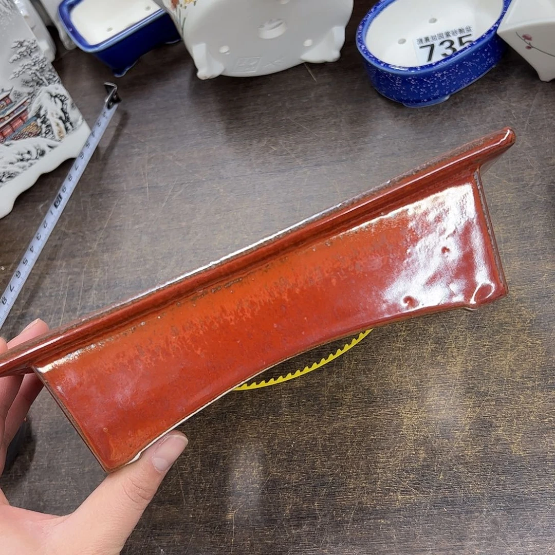 紫砂花盆Q095号微瑕23/16/6cm