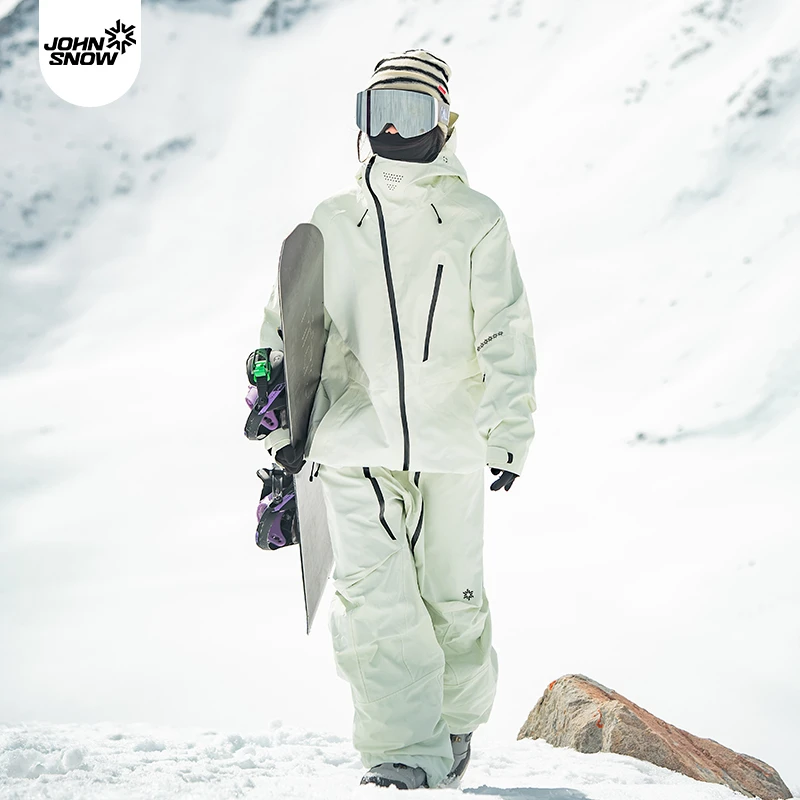 John snow冬季厚款男女通用3L全压胶保暖滑雪服修身男款女款