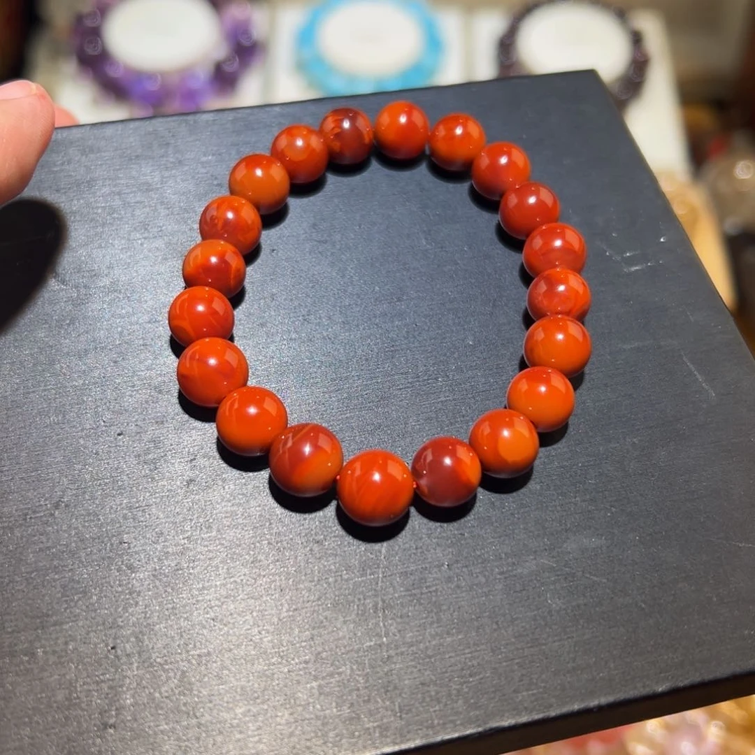 南红玛瑙手串未镶嵌小****_