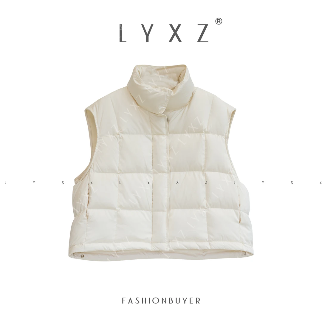 LYXZ x 大小与【云舒柏然】冬季新款百搭马甲坎肩无袖羽绒马夹81417