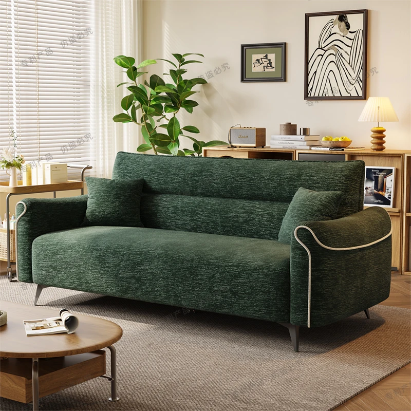 沙发小户型客厅2025新款简约现代三人位出租房沙发公寓布艺沙发