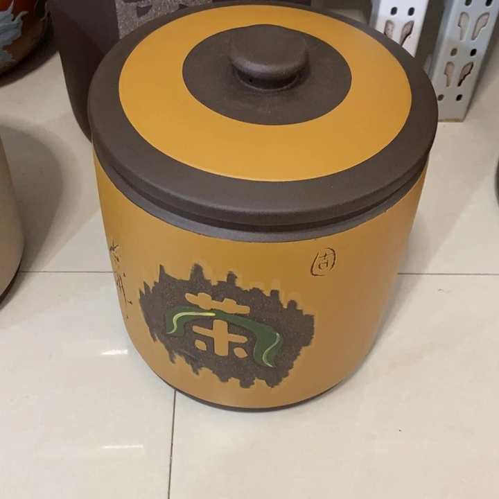 紫砂茶叶罐八饼装罐
