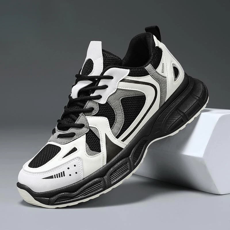 秋季男鞋2024老爹鞋男款休闲运动潮牌厚底潮男港风百搭跑步