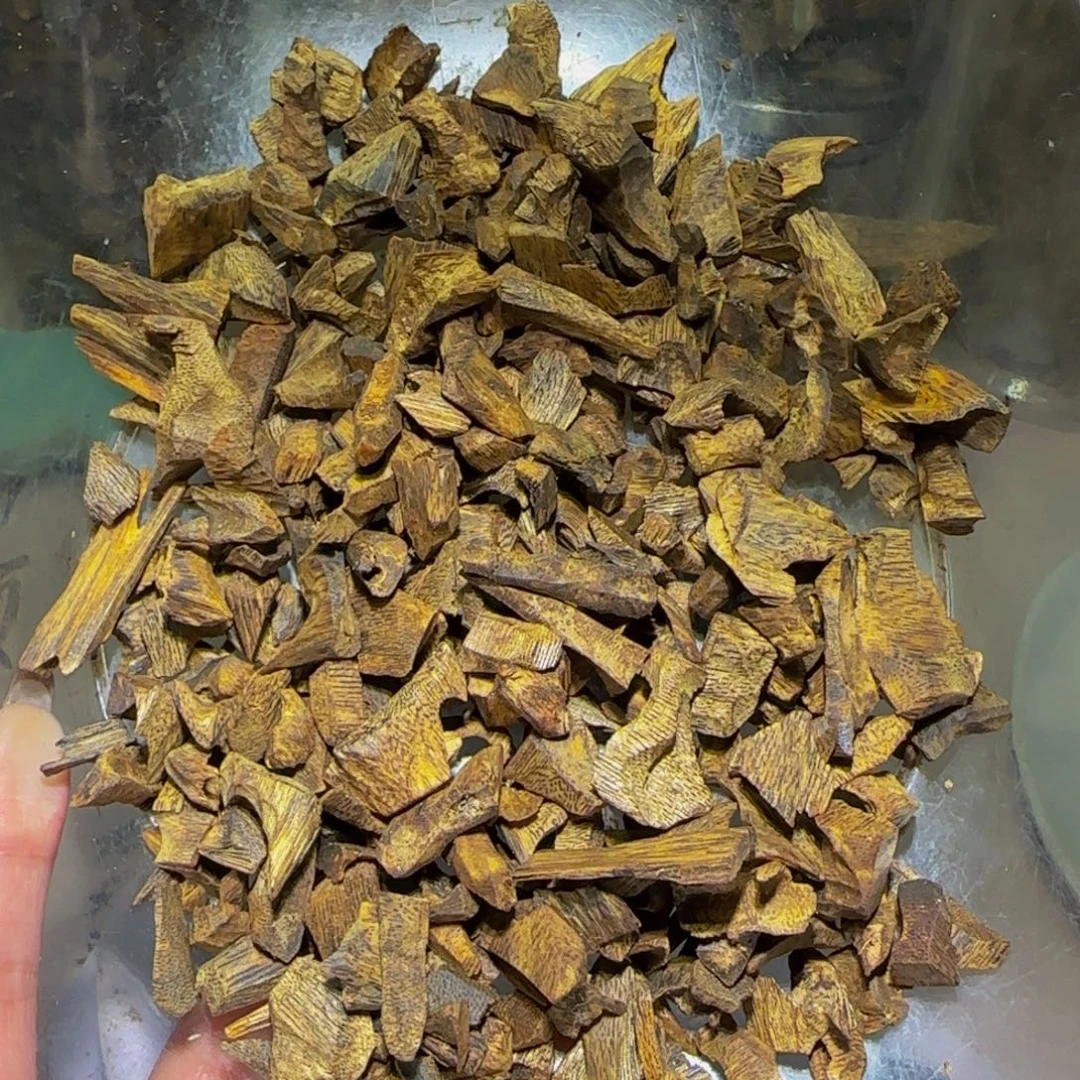 0****沉香沉香碎屑奇楠母树白棋壳子肉90克