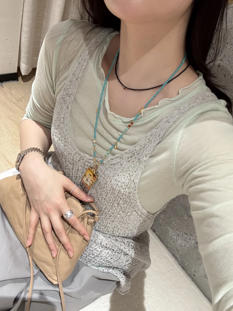 【PLJJ】泡菜自制款韩系简约针织无袖背心上衣 no退