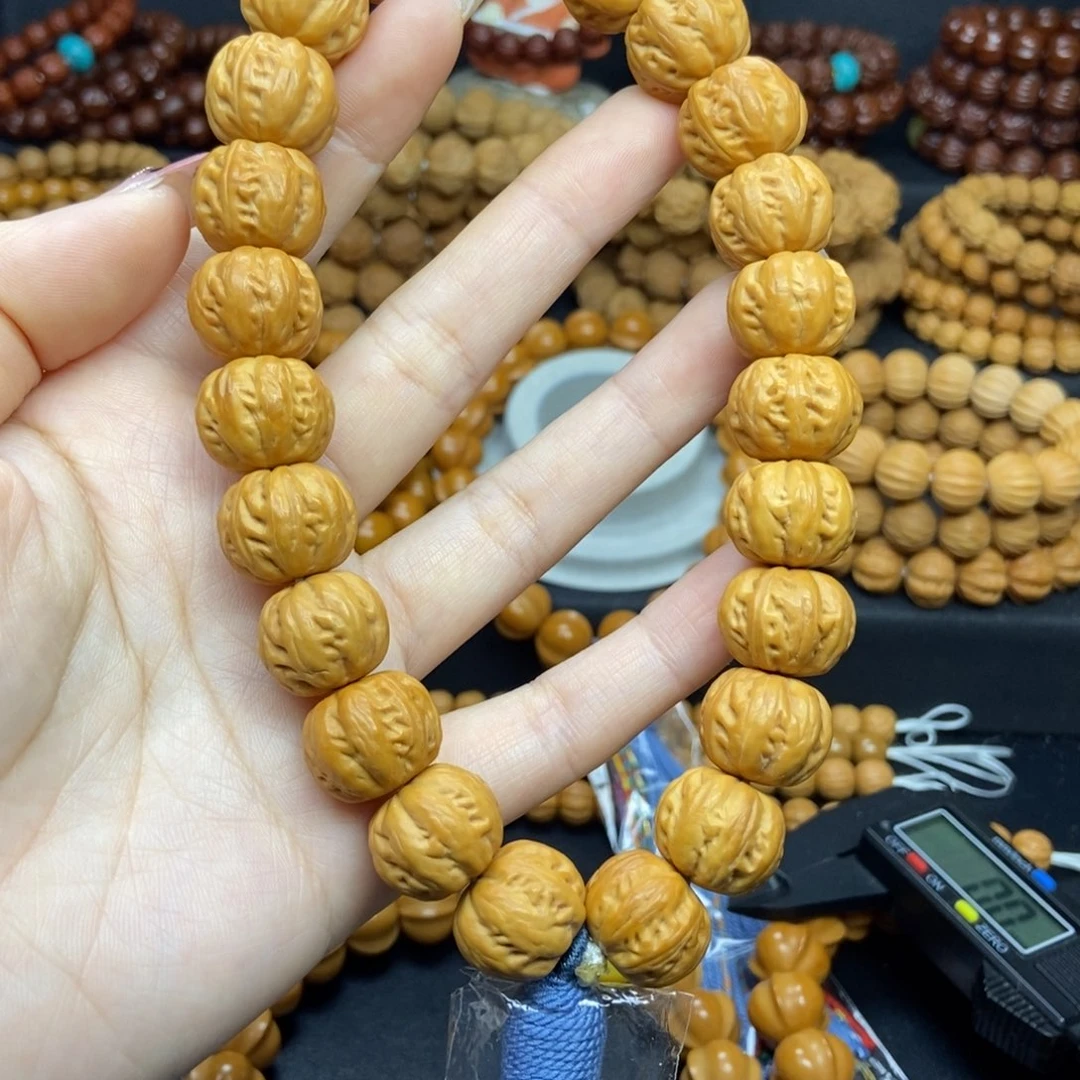 猴头核桃吊坠嘉****尚粗筋八棱手持22籽