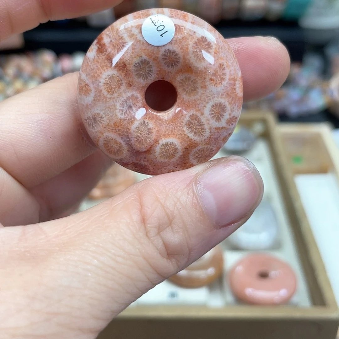硅化珊瑚（珊瑚玉）手串未镶嵌艺*_985