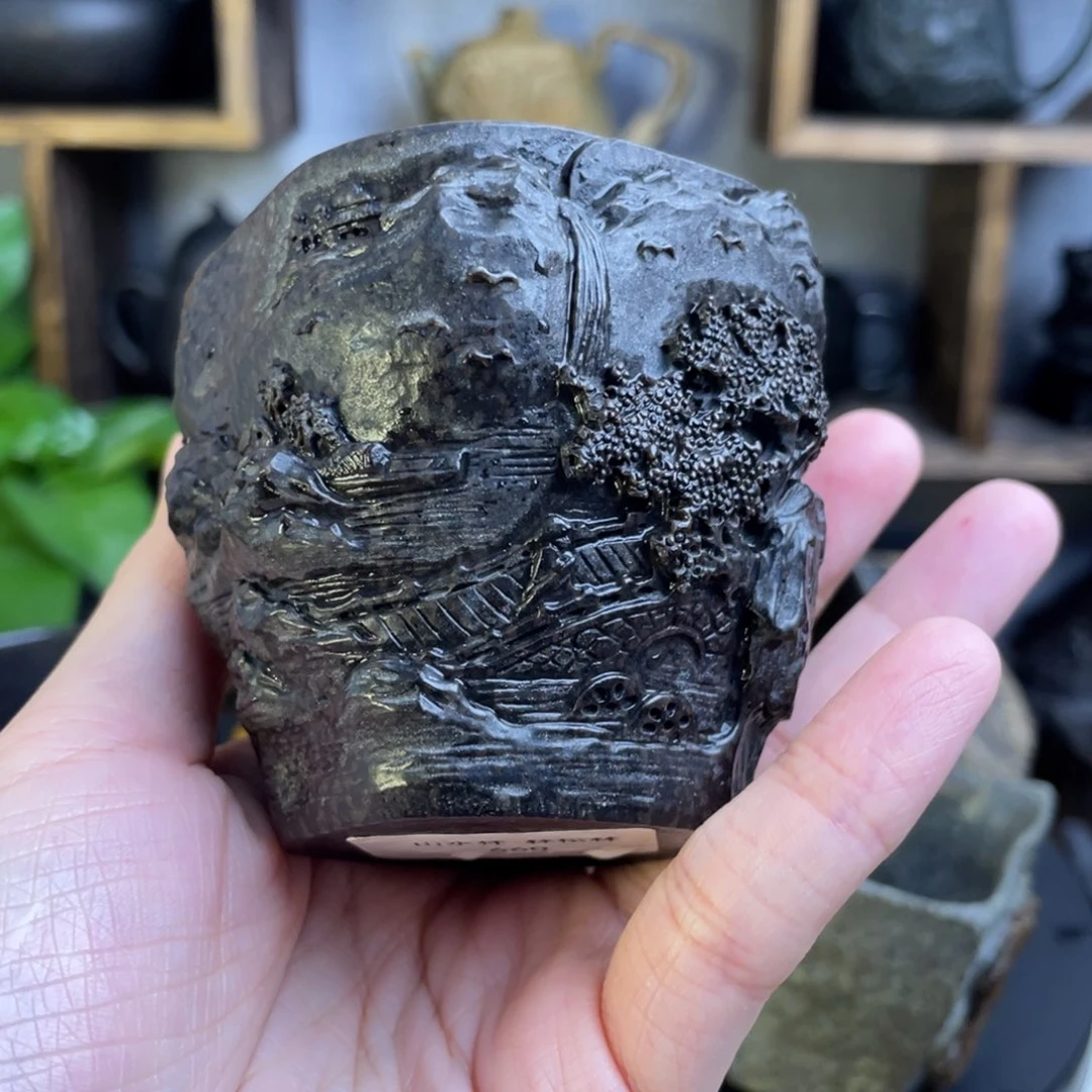 抬*小桃源杯100毫升小鱼籽料