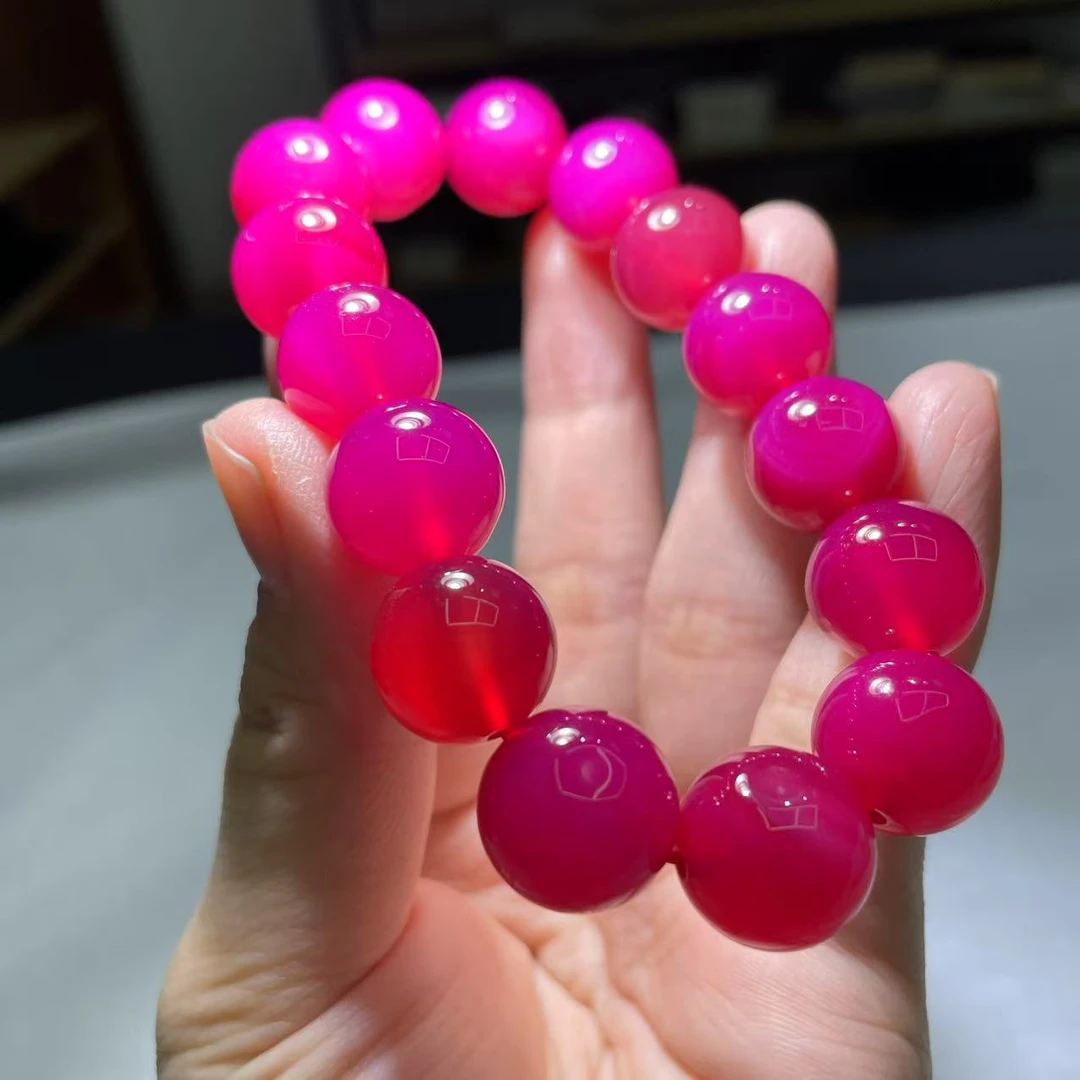 天然玉石珠宝红色玛瑙手串A-001