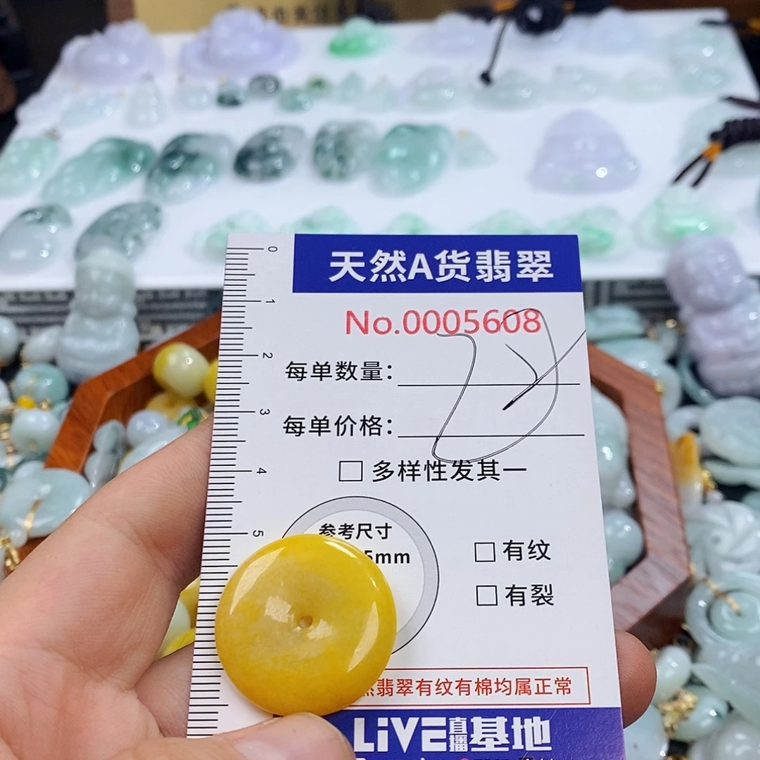 翡翠未镶嵌颈饰5608